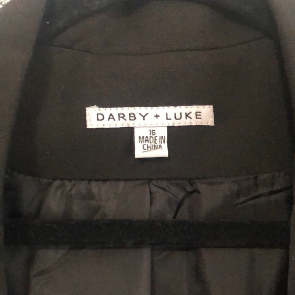 Black Blazer with Navy Panels - Picture 3 of 5